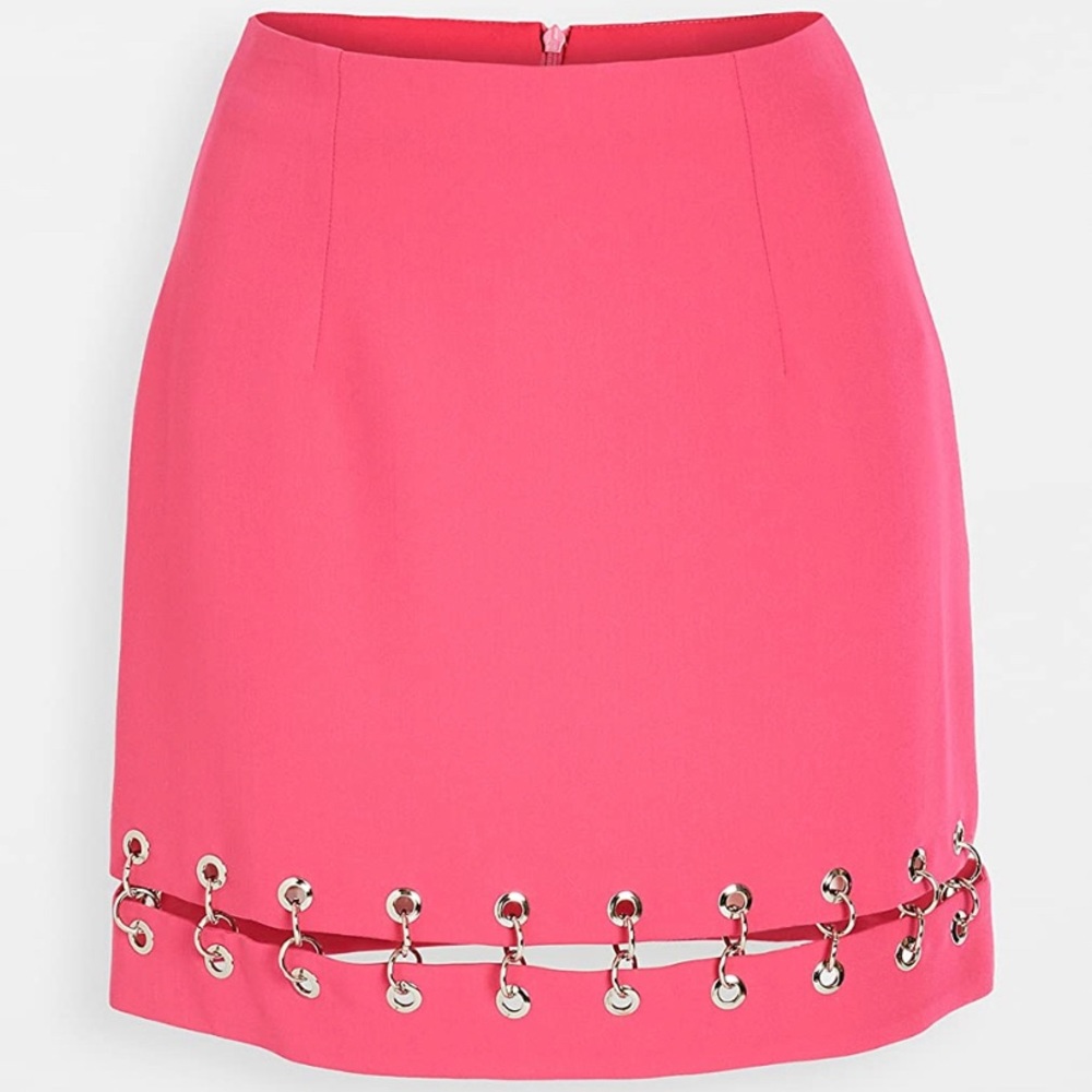 Ireneisgood Fuchsia Grommet Skirt - never worn, M. from Shopbop; made in Italy💐
